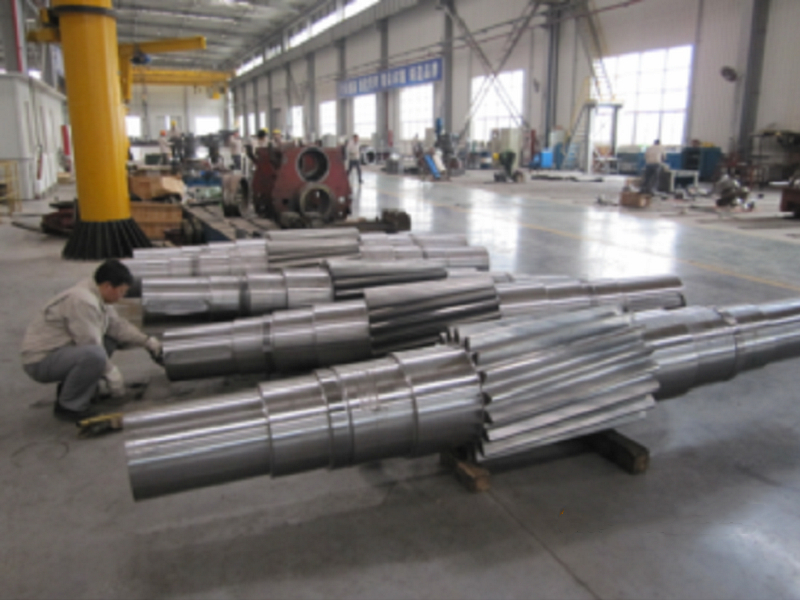 Large gear shaft for hydropower
